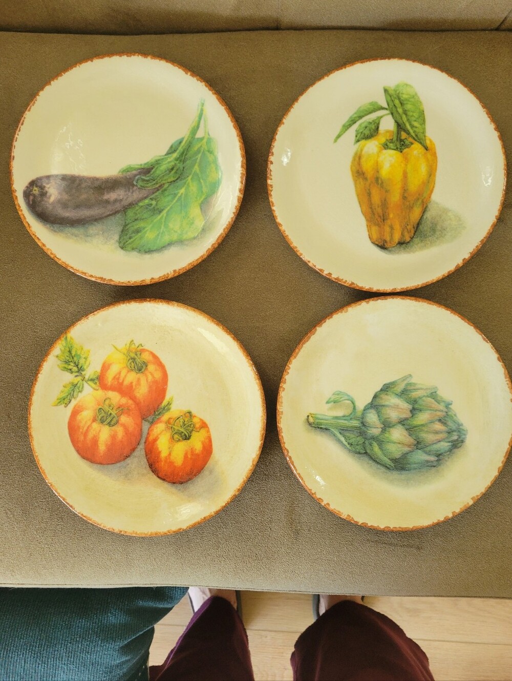 Williams Sonoma Jardin Potager 8" Salad Plates Set of 4